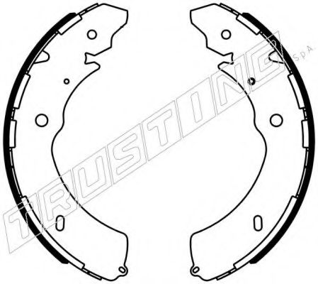 Комплект тормозных колодок TRUSTING 047.379