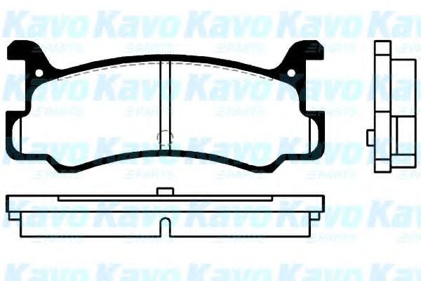 Комплект тормозных колодок, дисковый тормоз KAVO PARTS BP-4535