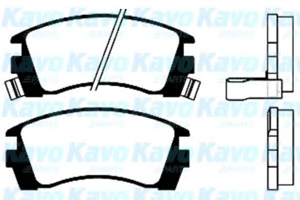 Комплект тормозных колодок, дисковый тормоз KAVO PARTS BP-6523