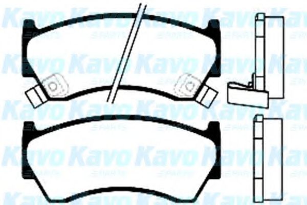Комплект тормозных колодок, дисковый тормоз KAVO PARTS BP-6533