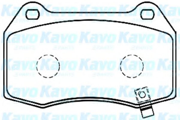 Комплект тормозных колодок, дисковый тормоз KAVO PARTS BP-6573