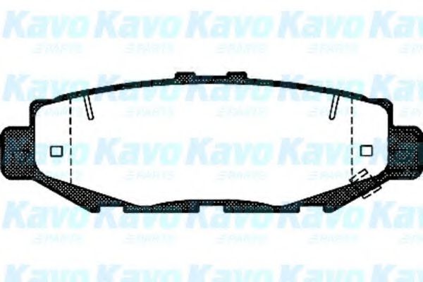 Комплект тормозных колодок, дисковый тормоз KAVO PARTS BP-9055
