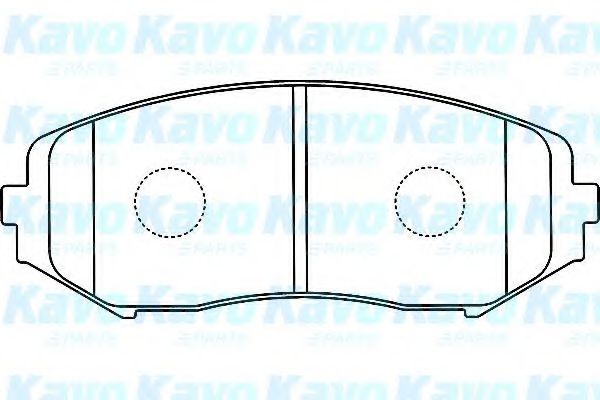 Комплект тормозных колодок, дисковый тормоз KAVO PARTS BP-8528
