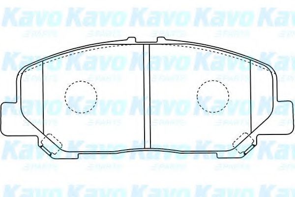 Комплект тормозных колодок, дисковый тормоз KAVO PARTS BP-9125