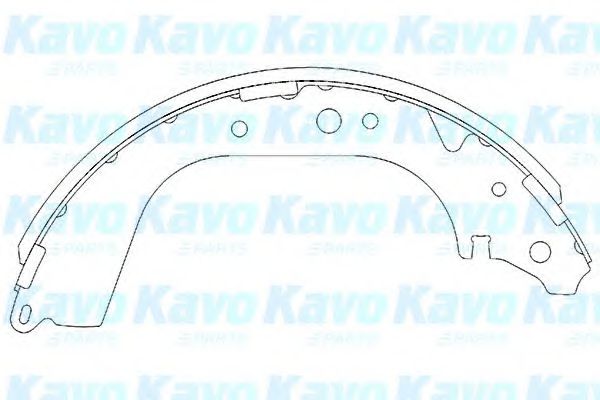 Комплект тормозных колодок KAVO PARTS KBS-9907