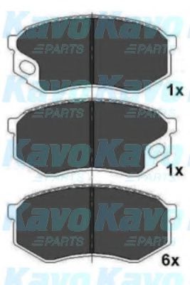 Комплект тормозных колодок, дисковый тормоз KAVO PARTS KBP-5544