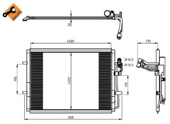 Конденсатор, кондиционер NRF 350207