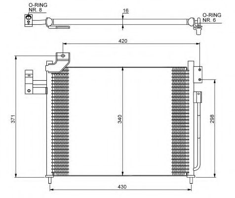 Конденсатор, кондиционер NRF 35460