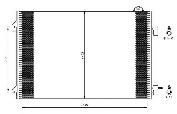 Конденсатор, кондиционер NRF 35545