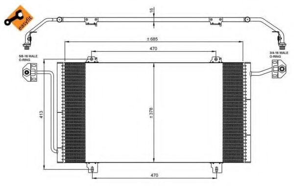 Конденсатор, кондиционер NRF 35908