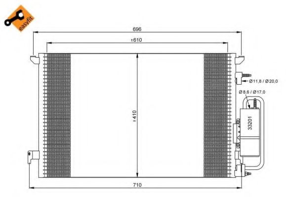 Конденсатор, кондиционер NRF 35929