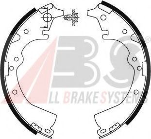 Комплект тормозных колодок A.B.S. 8580