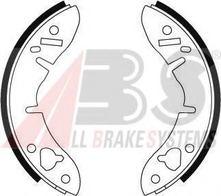 Комплект тормозных колодок A.B.S. 8605