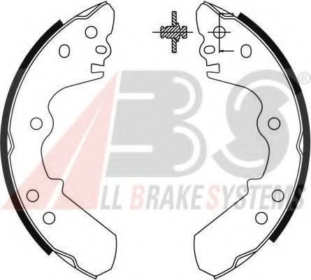 Комплект тормозных колодок A.B.S. 8933