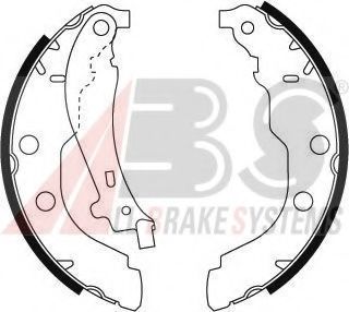 Комплект тормозных колодок A.B.S. 8985