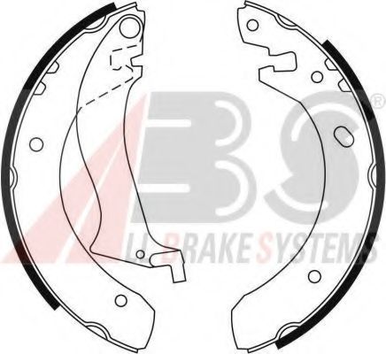 Комплект тормозных колодок A.B.S. 9055