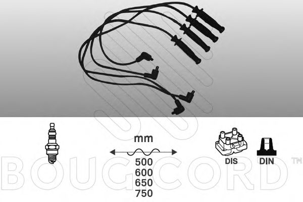 Комплект проводов зажигания BOUGICORD 8111