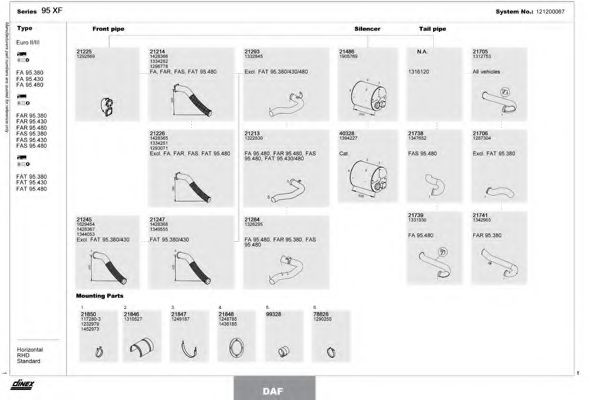 Система выпуска ОГ DINEX 121200067