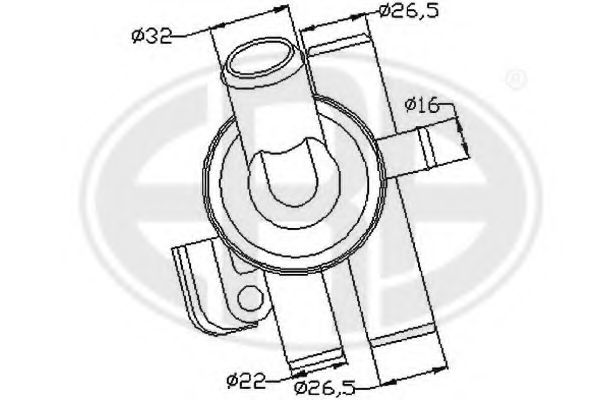 Термостат, охлаждающая жидкость ERA 350100