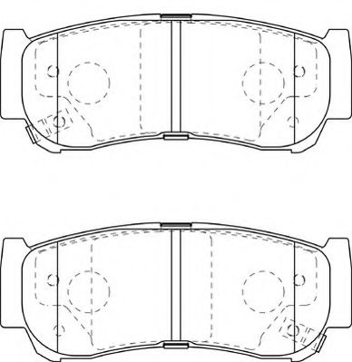 Комплект тормозных колодок, дисковый тормоз NECTO FD7383A