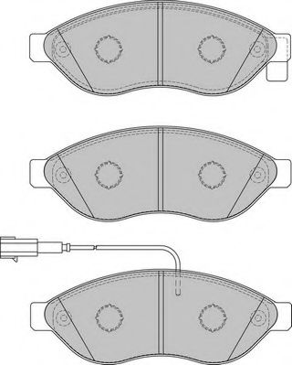 Комплект тормозных колодок, дисковый тормоз NECTO FD7266V