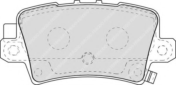 Комплект тормозных колодок, дисковый тормоз NECTO FD7227A