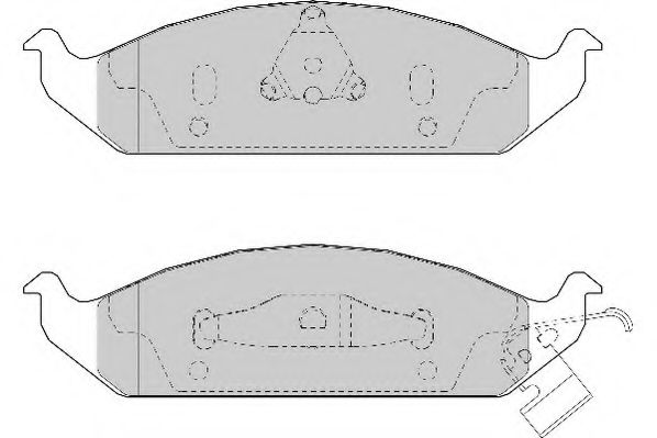 Комплект тормозных колодок, дисковый тормоз NECTO FD6972A