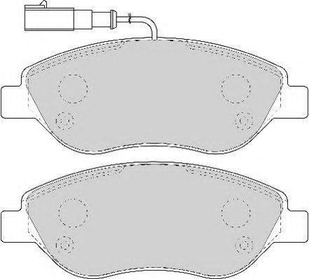 Комплект тормозных колодок, дисковый тормоз NECTO FD6918A
