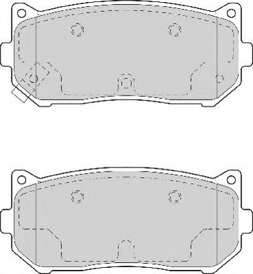 Комплект тормозных колодок, дисковый тормоз NECTO FD7035A