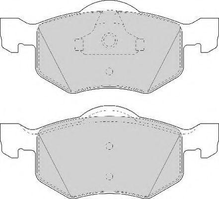 Комплект тормозных колодок, дисковый тормоз NECTO FD7036A