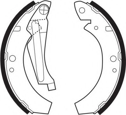 Комплект тормозных колодок UNIPART GBS1033