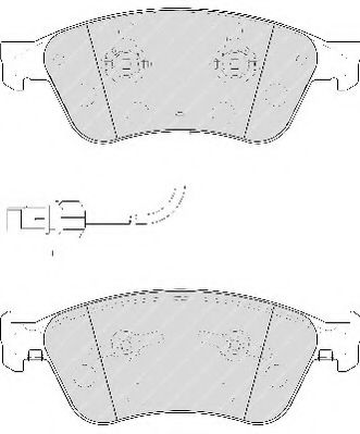 Комплект тормозных колодок, дисковый тормоз NECTO FD7210A