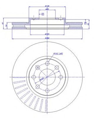 Тормозной диск CAR 142.380