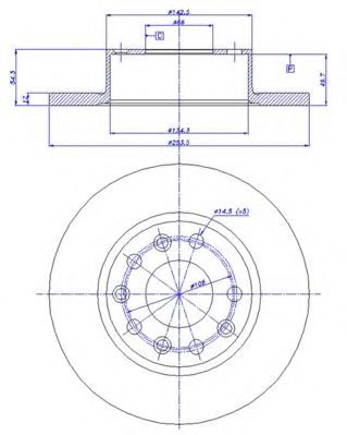 Тормозной диск CAR 230358