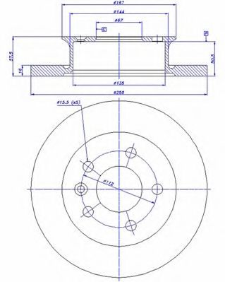 Тормозной диск CAR 57133