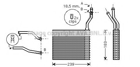 Теплообменник, отопление салона AVA QUALITY COOLING FD6365