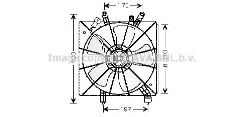 Вентилятор, охлаждение двигателя AVA QUALITY COOLING HD7507