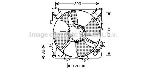 Вентилятор, охлаждение двигателя AVA QUALITY COOLING HD7522