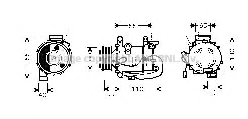 Компрессор, кондиционер AVA QUALITY COOLING HDAK208