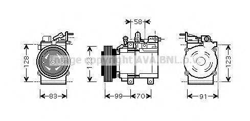 Компрессор, кондиционер AVA QUALITY COOLING HYK160