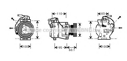 Компрессор, кондиционер AVA QUALITY COOLING IVK064