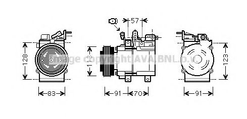 Компрессор, кондиционер AVA QUALITY COOLING KAK174