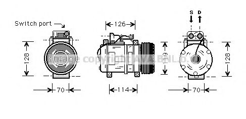 Компрессор, кондиционер AVA QUALITY COOLING MSK273