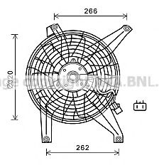 Вентилятор, охлаждение двигателя AVA QUALITY COOLING MT7528