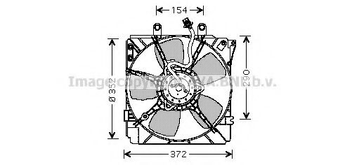 Вентилятор, охлаждение двигателя AVA QUALITY COOLING MZ7512