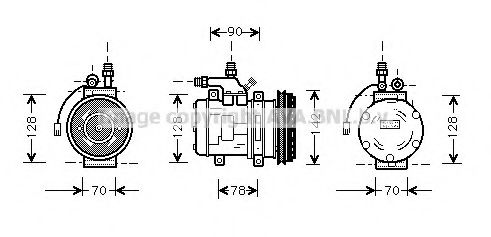 Компрессор, кондиционер AVA QUALITY COOLING PRK029