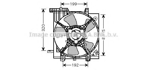 Вентилятор, охлаждение двигателя AVA QUALITY COOLING SU7502