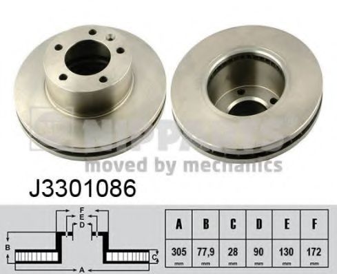 Тормозной диск NIPPARTS J3301086