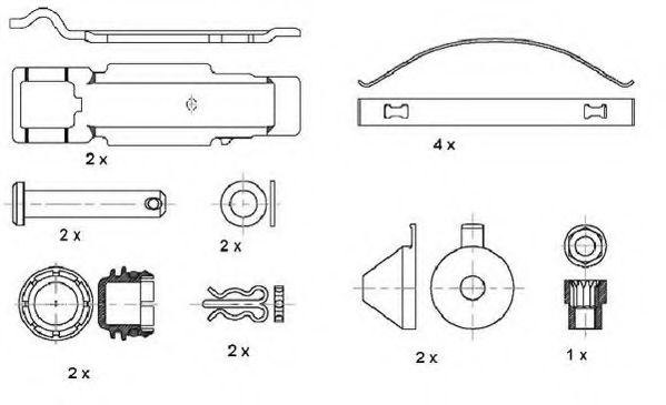 Комплект тормозных колодок, дисковый тормоз BERAL 2917930004245504
