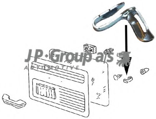 Пружинный зажим JP GROUP 1189802900